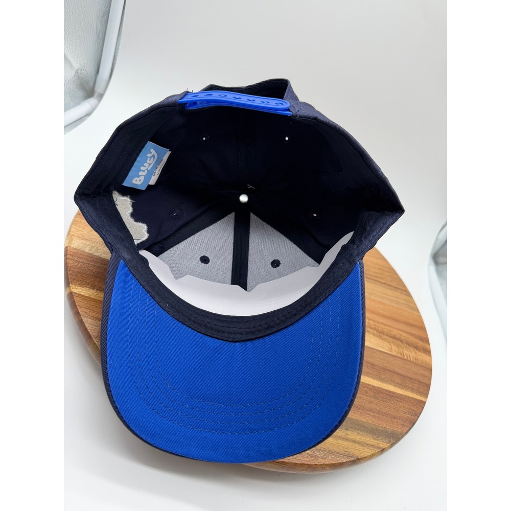 Bluey Kids Navy Blue Snapback Hat Berkshire Fashions Chenille Logo OSFM 2485 - Picture 3 of 8